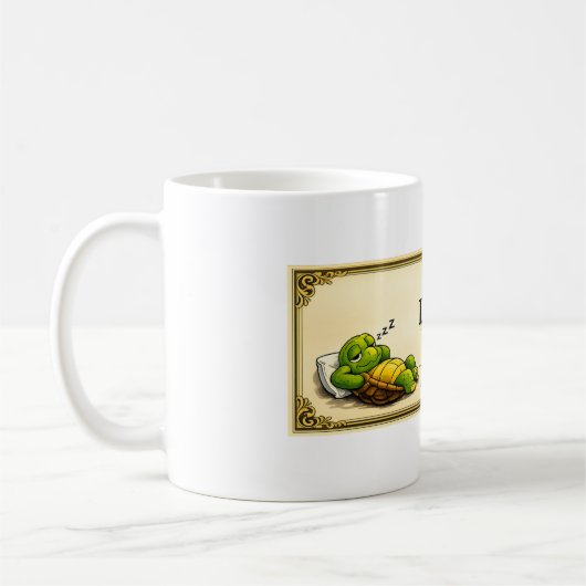 lazy turtle diploma kaffeetasse (Links)
