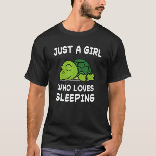Lazy Turtle Turtles Nap Sleeping Sleep Pajamas Paj T-Shirt