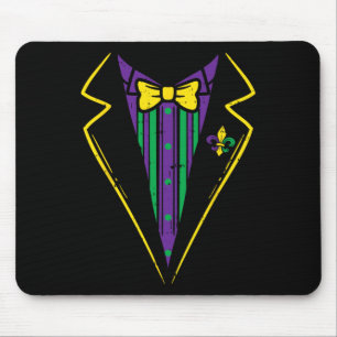 Lazy Tuxedo Kostüm Bow Krawatte Funny Mardi Gras C Mousepad