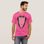 Lazy Tuxedo Pink Kostüm Easy Bow Krawatte Outfit C T-Shirt (Vorne ganz)