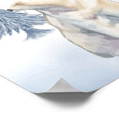 Lazy Winter Polar Bear Arctic Kinderzimmer Wanddek Poster (Ecke)