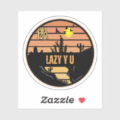 Lazy Y U, Arizona Aufkleber (Blatt)