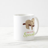 Lazy zu sein ist mein Niedlicher Faultier Kaffeetasse (VorderseiteRechts)