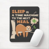 Lazybone Sloth, die Lieben zu essen & köstliche Sp Mousepad (Mit Mouse)