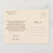 Lazybone Sloth, die Lieben zu essen & köstliche Sp Postkarte (Rückseite)