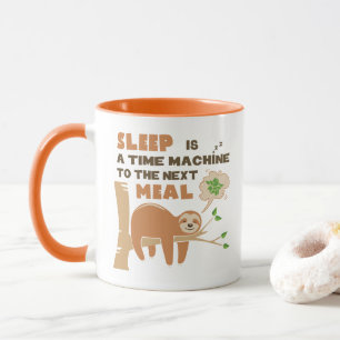 Lazybone Sloth, die Lieben zu essen & köstliche Sp Tasse