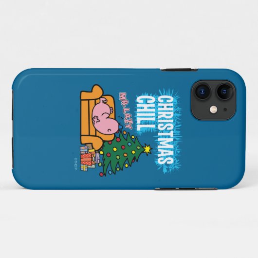 Lazy's Christmas Chill Case-Mate iPhone Hülle (Rückseite (Horizontal))