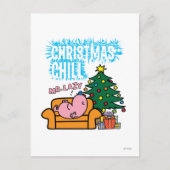 Lazy's Christmas Chill Feiertagspostkarte (Vorderseite)