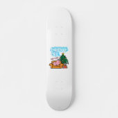 Lazy's Christmas Chill Skateboard (Vorne)