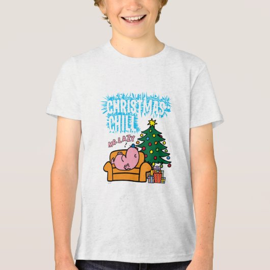 Lazy's Christmas Chill Tri-Blend Shirt (Vorderseite)