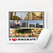 LB Beirut - Libanon - I Liebe Mosaik - Mousepad (Mit Mouse)