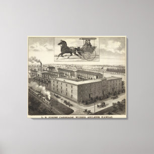 LB Johns' Carriage Works, Abilene, Kansas Leinwanddruck