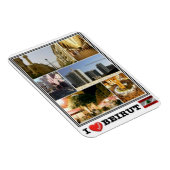 LB Libanon - Beirut - I Liebe Mosaik - Magnet (Rechte Seite)