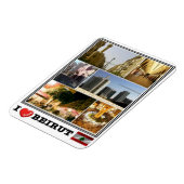 LB Libanon - Beirut - I Liebe Mosaik - Magnet (Linke Seite)
