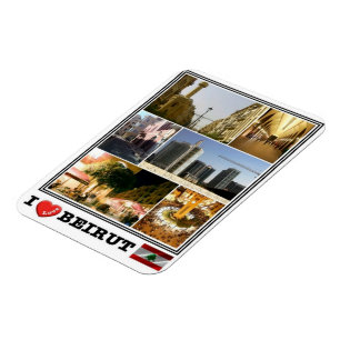 LB Libanon - Beirut - I Liebe Mosaik - Magnet