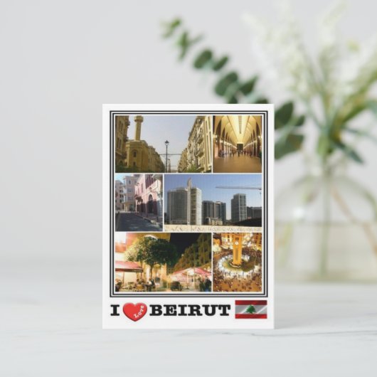 LB Libanon - Beirut - Postkarte (Stehend Vorderseite)