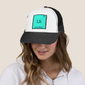 Lb - Symbol für das Chemie-Element des Long Beach Truckerkappe (Beispiel)