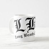 LBC Long Beach California Lokal Stolz Kaffeetasse (Vorderseite Links)