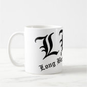 LBC Long Beach California Lokal Stolz Kaffeetasse (Links)
