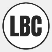 LBC - Long Beach Classic Round Sticker (Vorderseite)