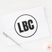 LBC - Long Beach Classic Round Sticker (Umschlag)