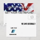 LBC STEUERDIENSTLEISTUNGEN Pro-Promo-Postkarten Postkarte (Vorne/Hinten)