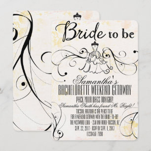 LBD Bachelorette Einladungen