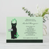 LBD Bridal-Dusche Einladung (Stehend Vorderseite)