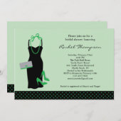 LBD Bridal-Dusche Einladung (Vorne/Hinten)