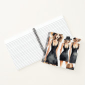 LBD Diva Notebook - Little Black Dress Journal Notizblock (Innenseite)