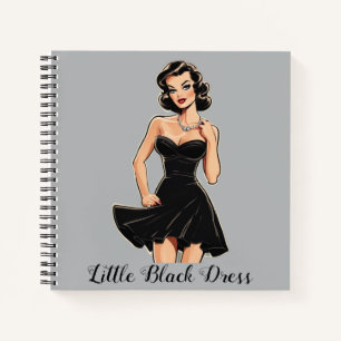 LBD Elegance - Little Black Dress Fashion Journal Notizblock