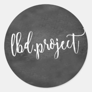 LBD.Projekt-Aufkleber Runder Aufkleber