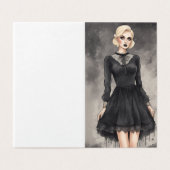 LBD Whimsical Gothic Little Black Dress (Außenseite Aufgefaltet)