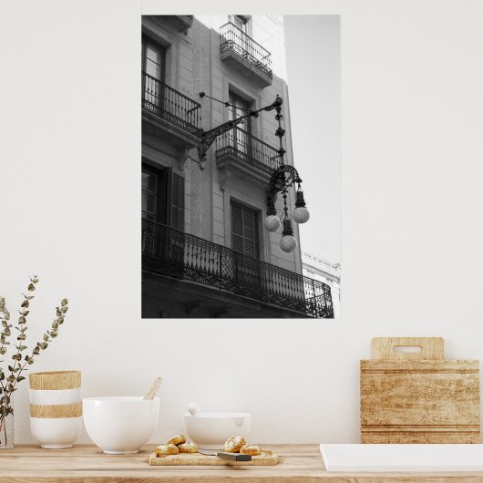 L'Beispielposter Print (Barcelona, Spanien) Poster (Küche)