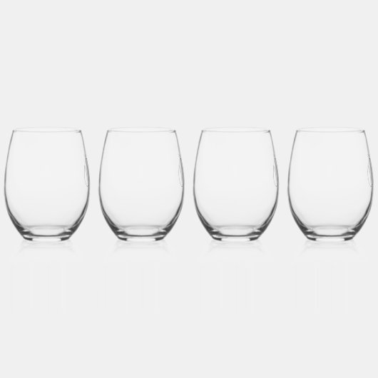 LBGTQ/Non-Binary Wedding Trinkbehälter Set Weinglas Ohne Stiel (Rechts)