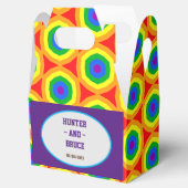 LBGTQA+ Rainbow Circle Design Geschenkschachtel (Geöffnet)