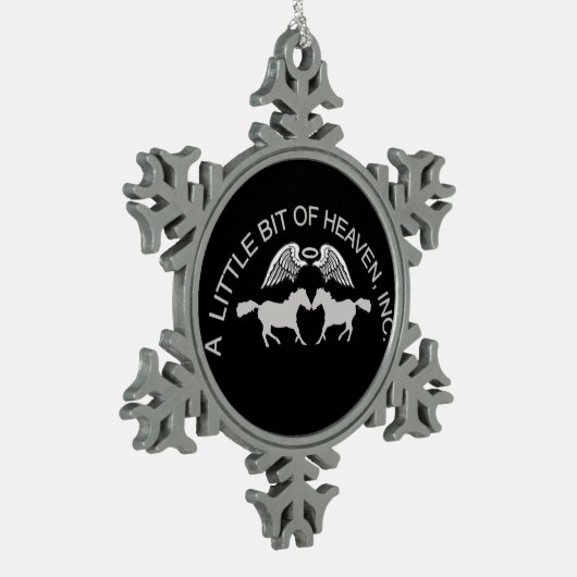 LBH Weihnachten Schneeflocken Zinn-Ornament (Links)