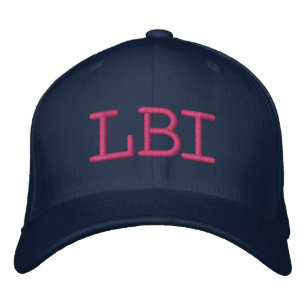 LBI HAT LONG BEACH INSEL NEW JERSEY 08008 BESTICKTE BASEBALLKAPPE