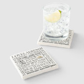 LBI Jersey Ufer-Untersetzer Steinuntersetzer (Seitenansicht)