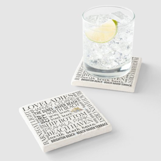 LBI Jersey Ufer-Untersetzer Steinuntersetzer (Seitenansicht)