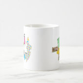 LBI Liebe-Girly Collage Kaffeetasse (Mittel)