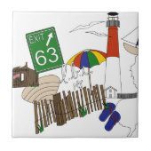 LBI Liebe-Primärfarbcollage Fliese (Vorderseite)