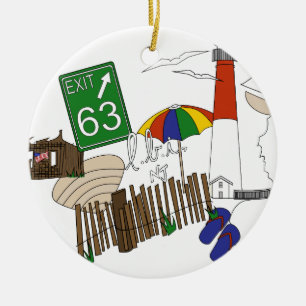 LBI Liebe-Primärfarbcollage Keramikornament