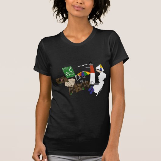 LBI Liebe-Primärfarbcollage T-Shirt (Vorderseite)