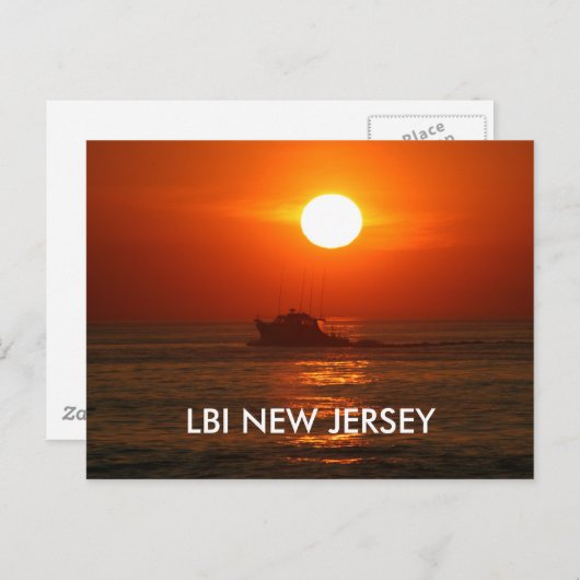 LBI NEW JERSEY POSTKARTE (Vorne/Hinten)