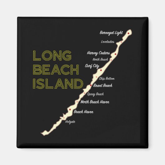 Lbi Nj Long Beach Island New Jersey Nj Beach House Magnet (Vorne)