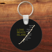 Lbi Nj Long Beach Island New Jersey Nj Beach House Schlüsselanhänger (Vorderseite)