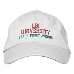 LBI UNIVERSITY BEACH FRONT AVENE BESTICKTE BASEBALLKAPPE