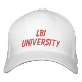 LBI UNIVERSITY EMBROIDERIERTE BASEBALL CAP BESTICKTE BASEBALLKAPPE (Vorderseite)