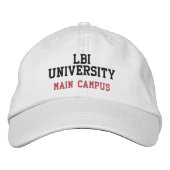 LBI UNIVERSITY HAUPTCAMPUS BESTICKTE BASEBALLKAPPE (Vorderseite)